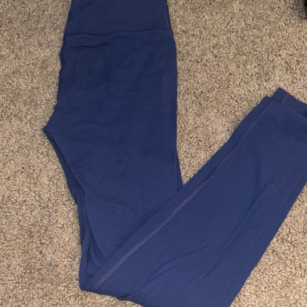 Athleta Girl Blue Leggings M/8-10